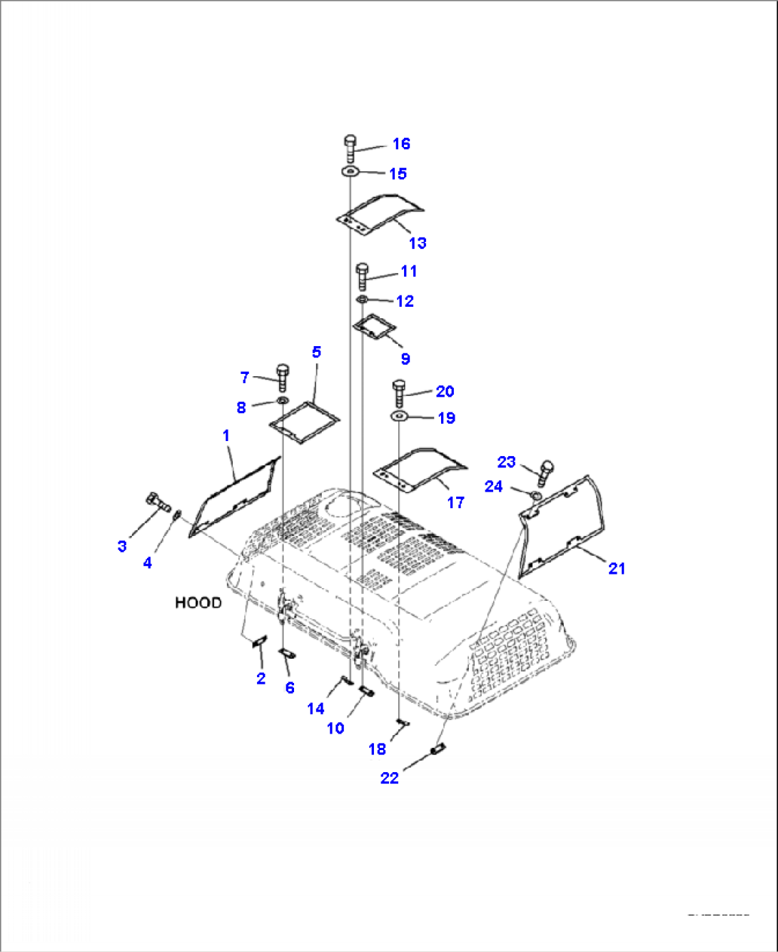 M1110-02A0 HOOD WITH DUSTPROOF NET, INTAKE GAS AND EXHAUST GAS NET