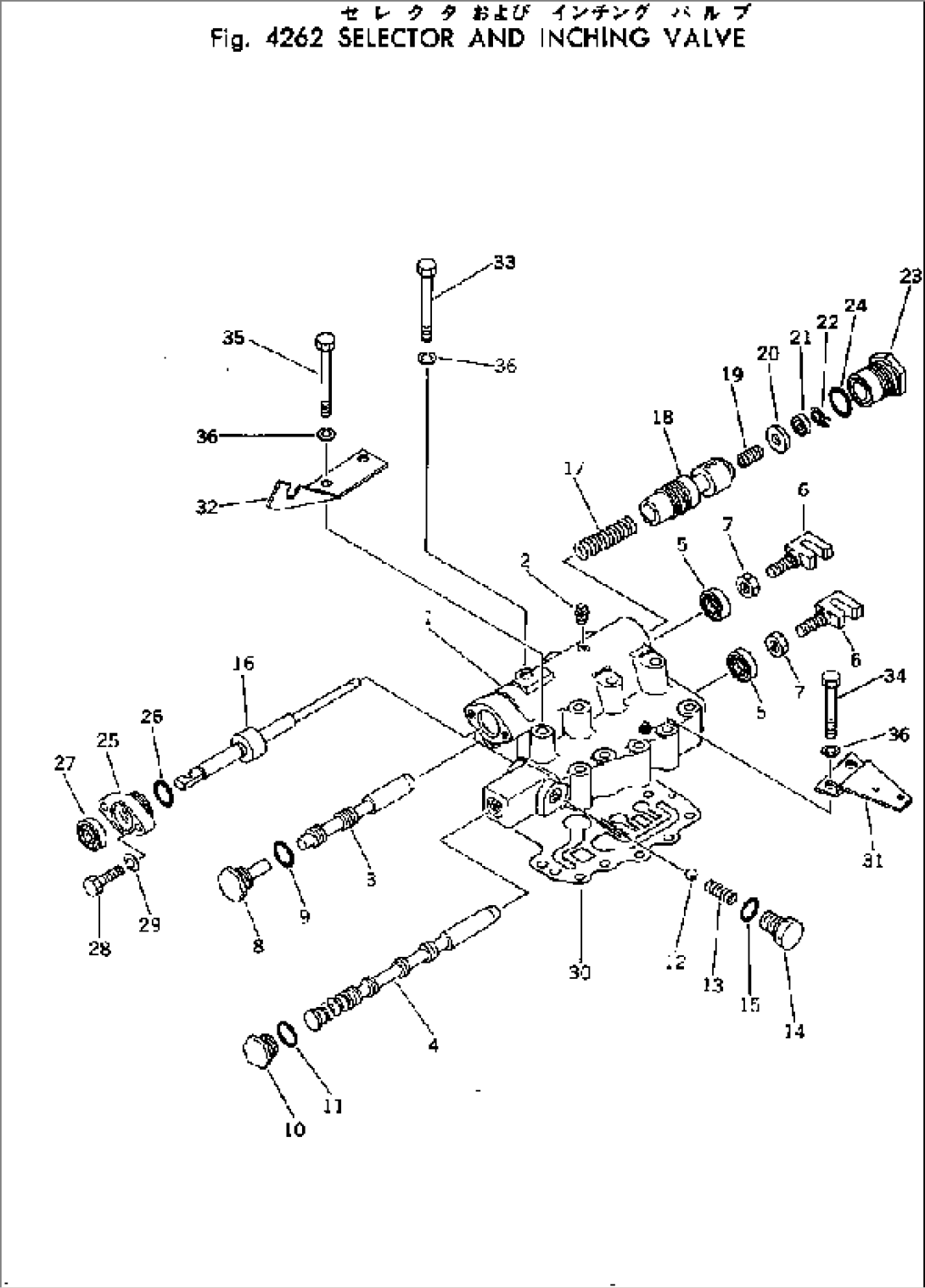 SELECTOR AND INCHING VALVE