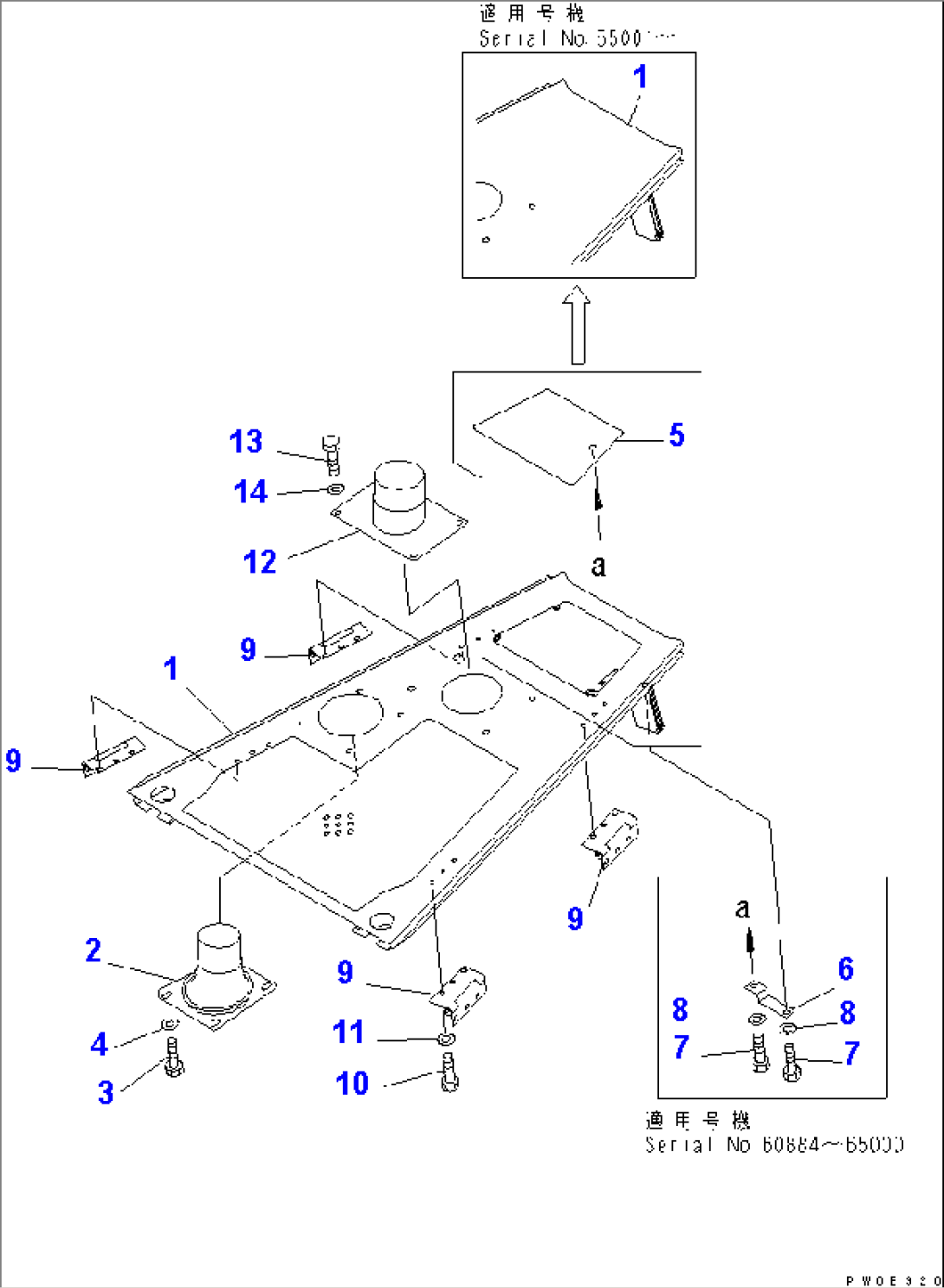 ENGINE HOOD (WITH PRE CLEANER) (WITHOUT CAB) (D65P.PX)