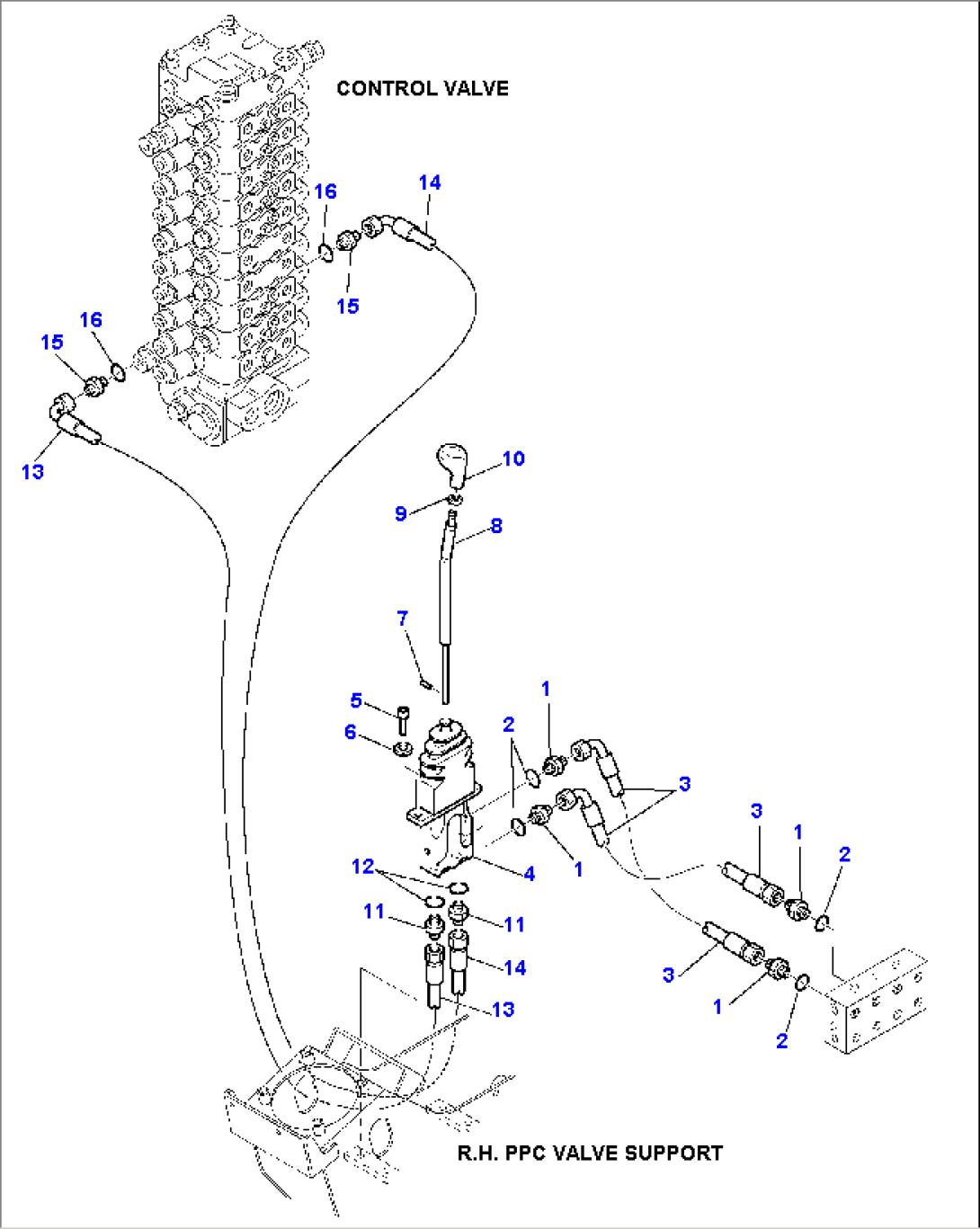 HYDRAULIC PIPING (BLADE VALVE LINE)