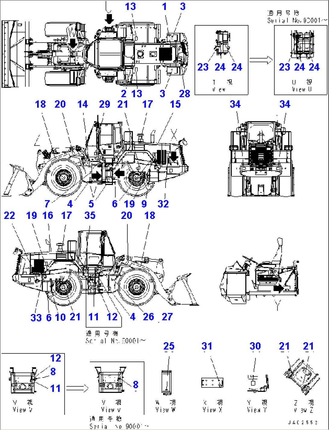 MARKS AND PLATES (ENGLISH) (EU NOISE REDUCTION ARRANGEMENT 2) (1/2)(#85001-90199)