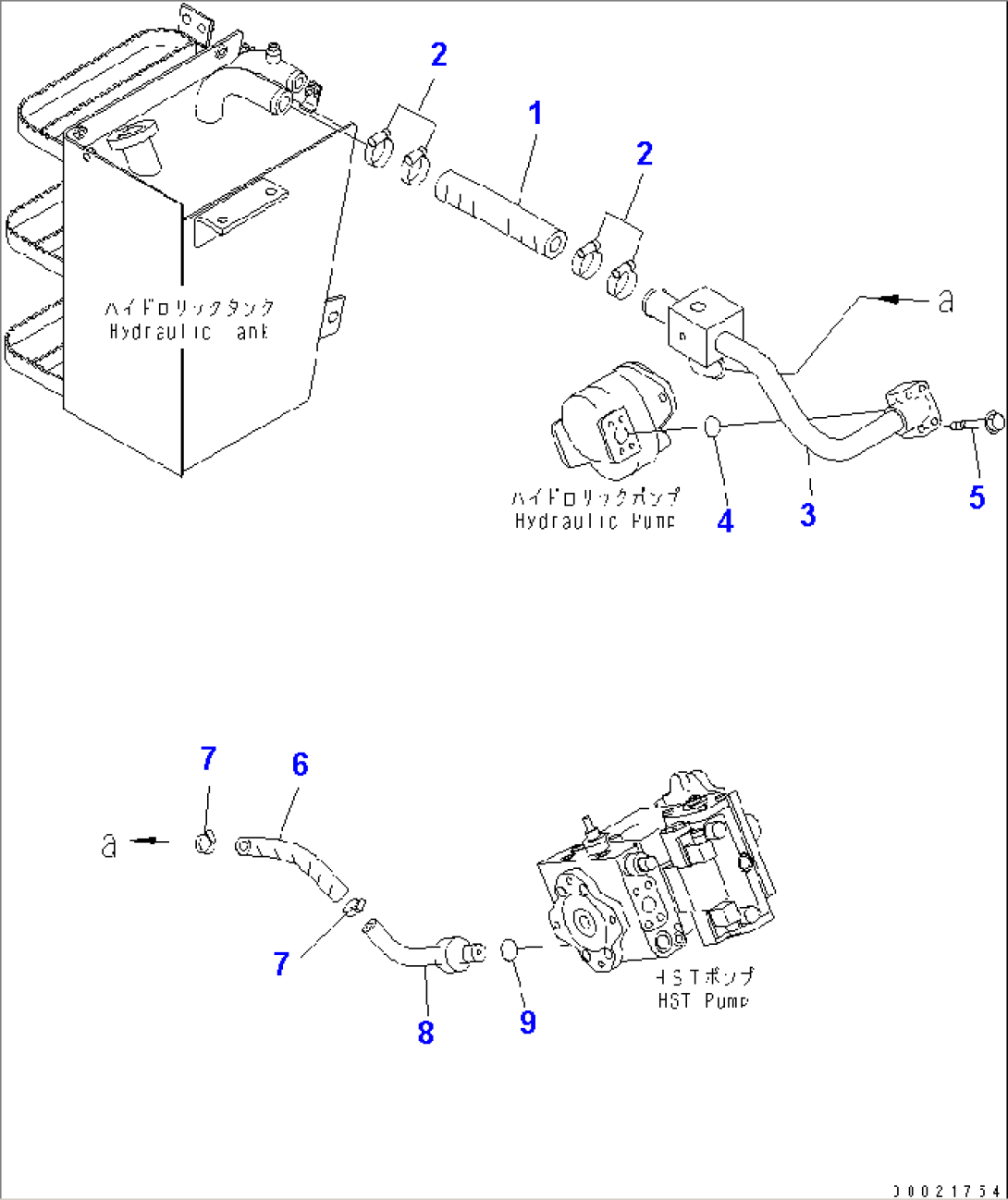 HST MAIN LINE (SUCTION LINE)(#11501-)