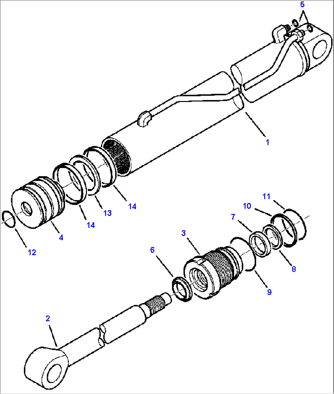 H7206-01A0 CYLINDER ASSEMBLY BACKHOE - JIG ARM