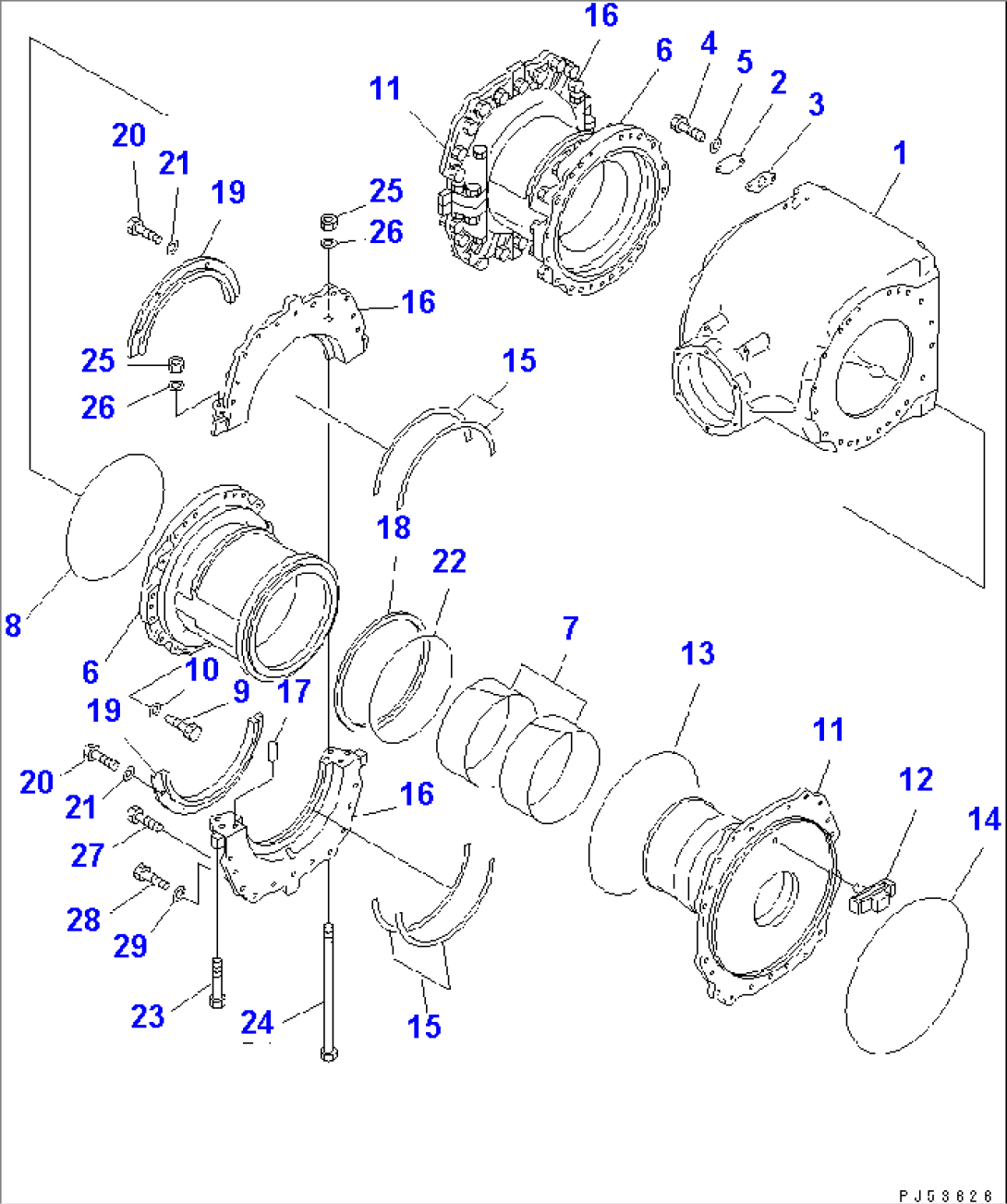 FINAL DRIVE CASE (1/2)(#30159-30217)