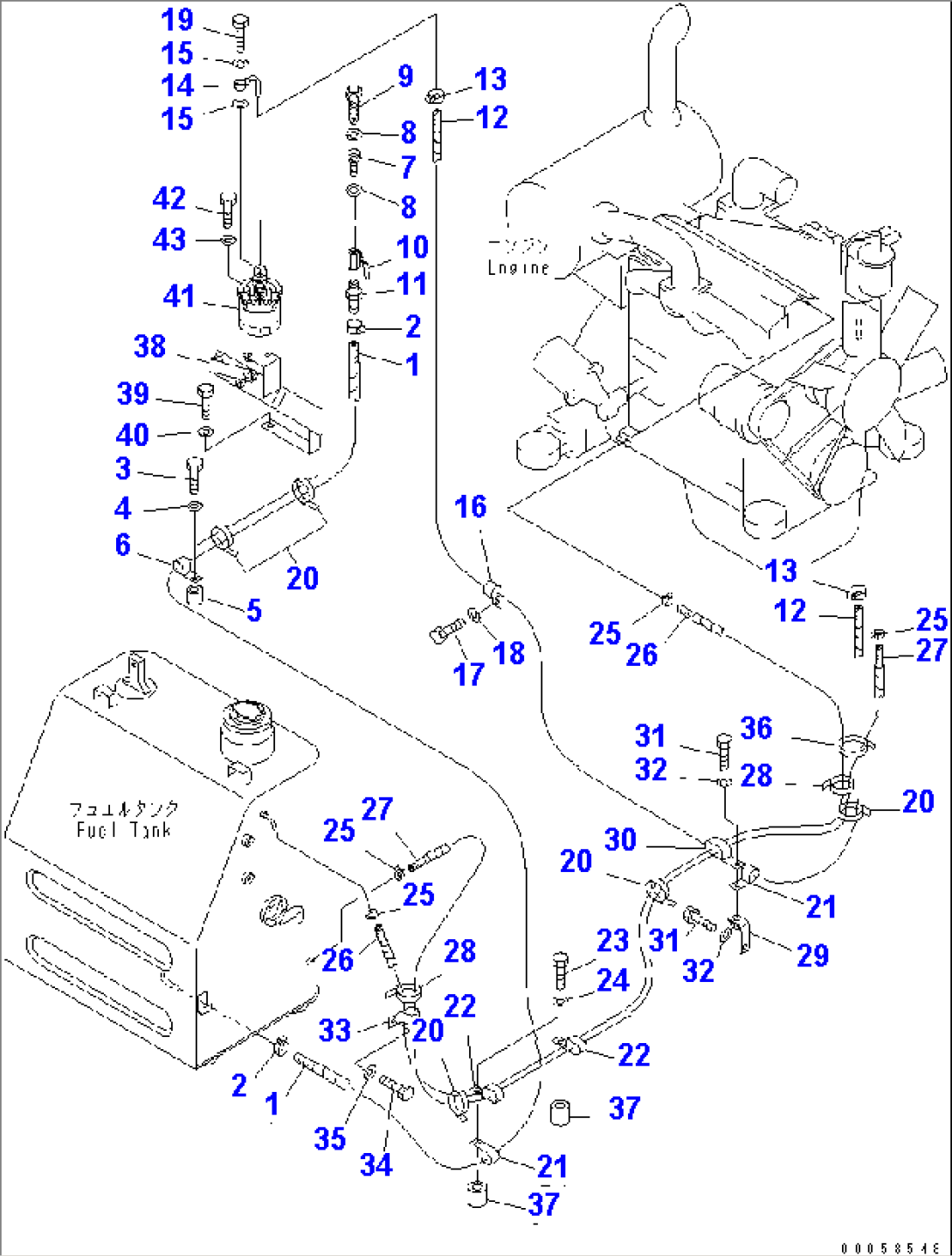 FUEL LINE (WITH ADDITIONAL FUEL FILTER)
