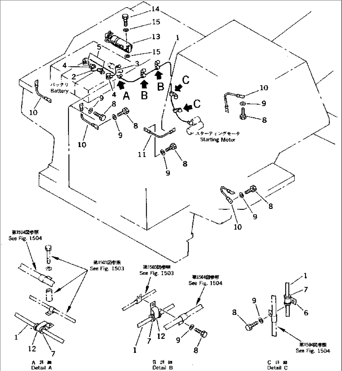 ELECTRICAL SYSTEM (OUTSIDE CAB) (3/3)(#5001-5291)