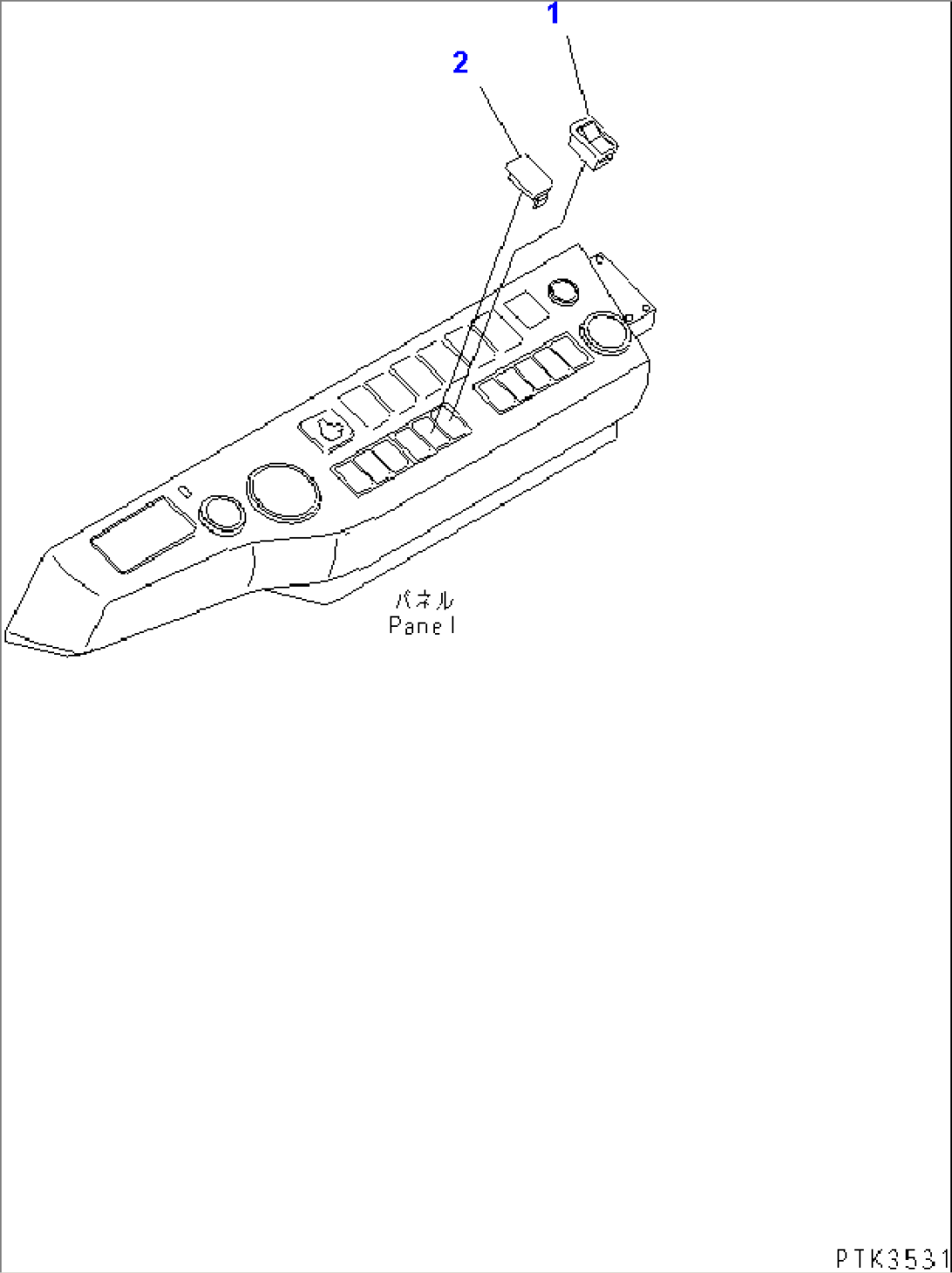 SWITCH (FOR REAR DOZER)(#K30001-K31999)