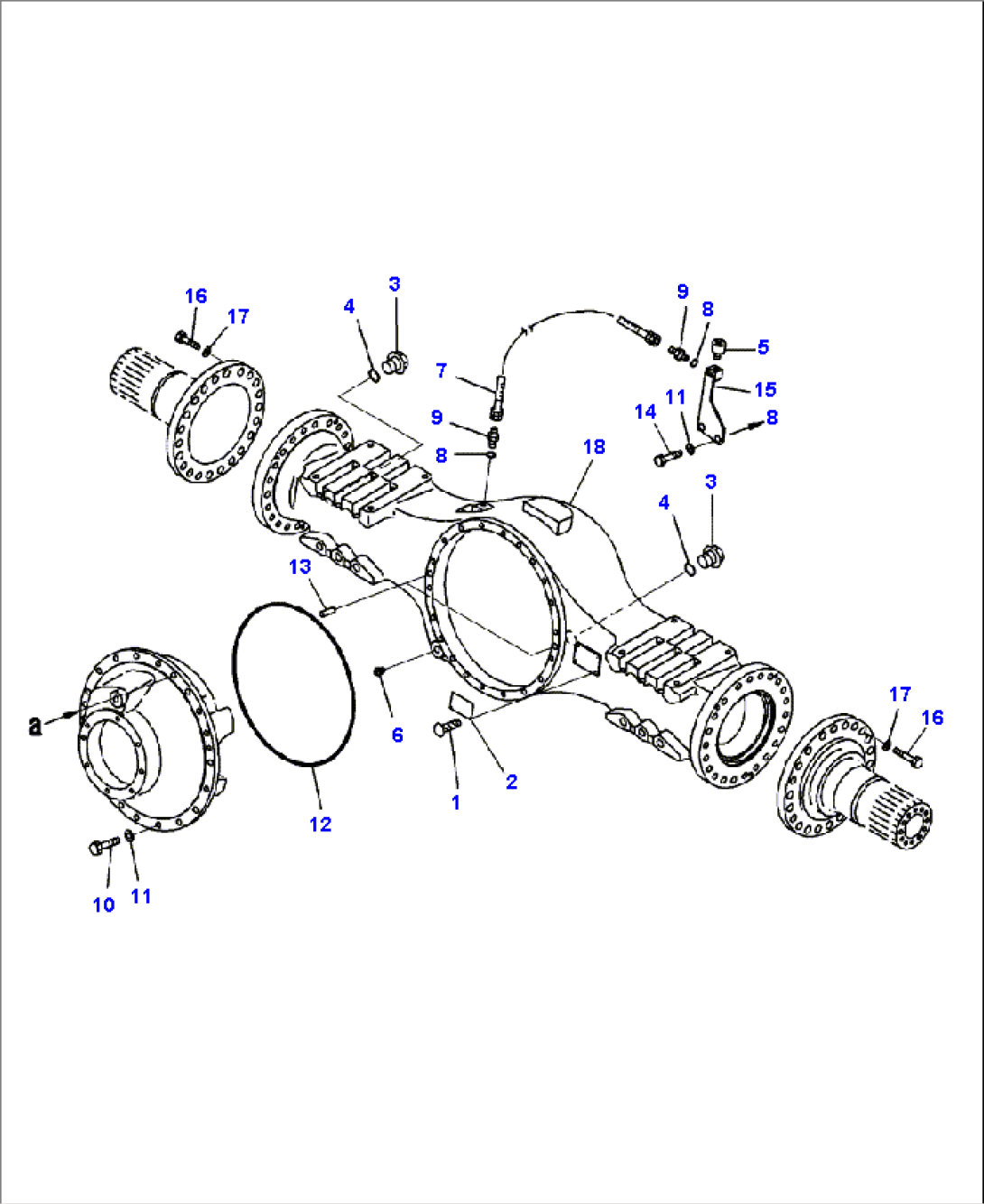 F3560-04A0 REAR AXLE HOUSING AND RELATED PARTS