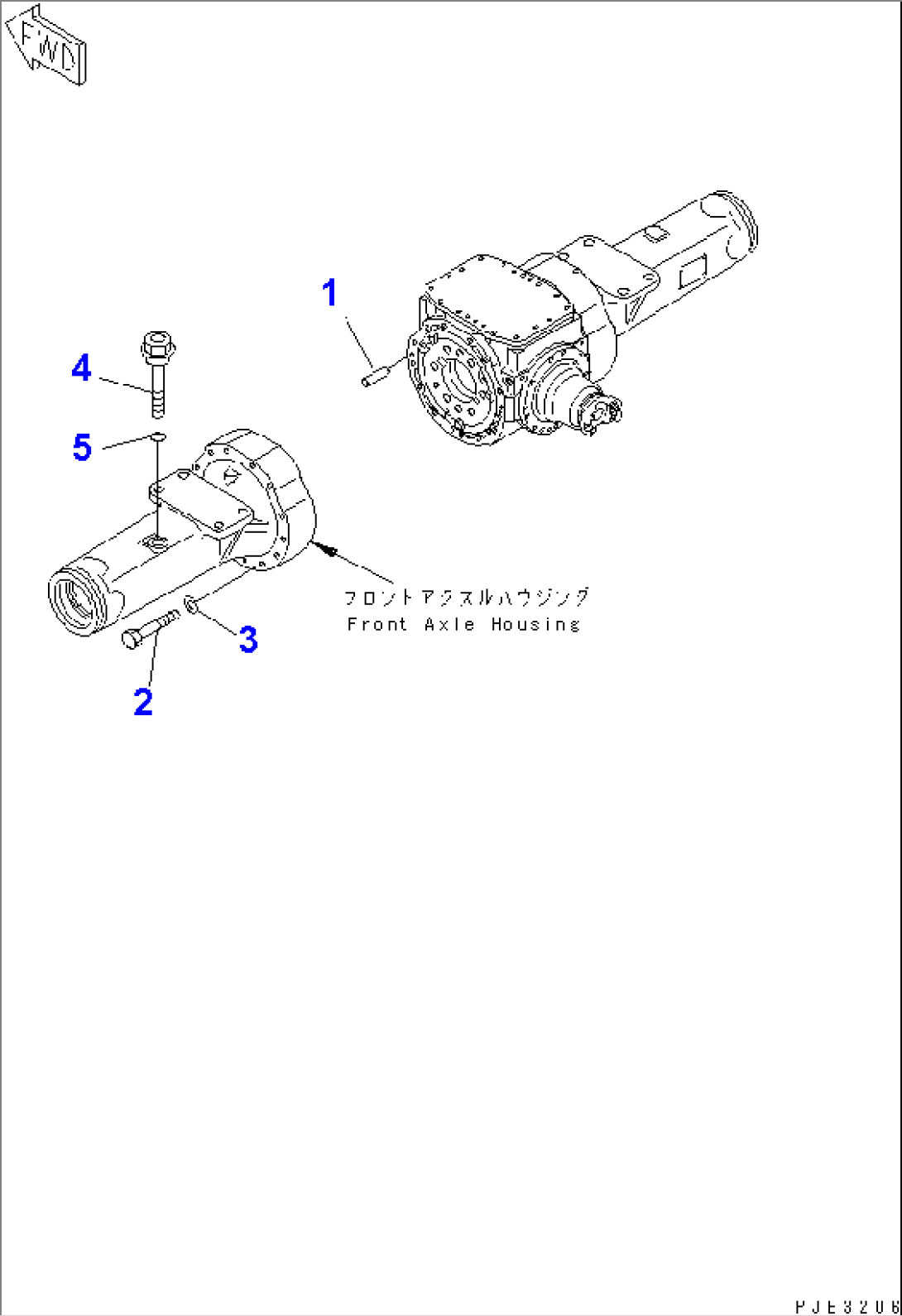 FRONT AXLE (AXLE HOUSING MOUNTING PARTS)