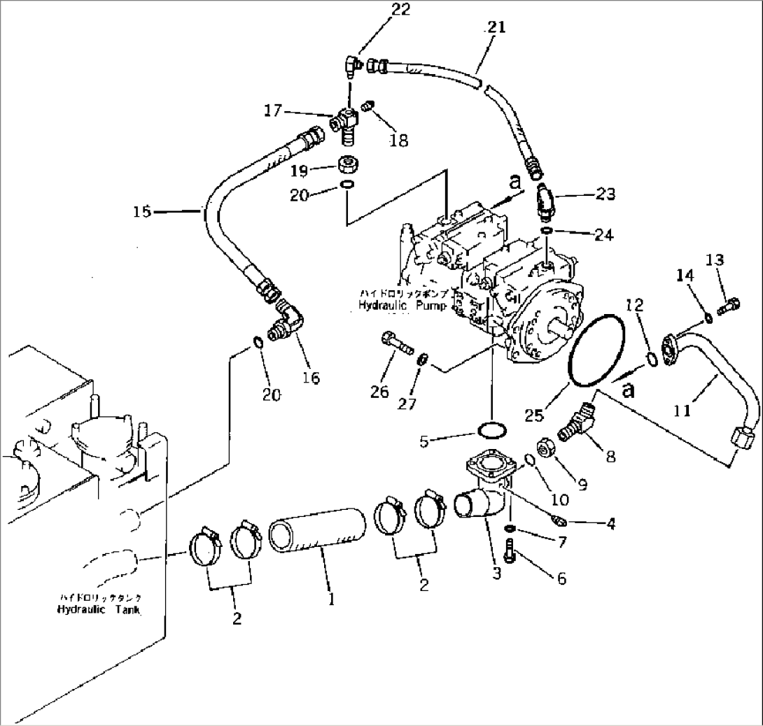 HYDRAULIC PIPING (TANK TO PUMP)