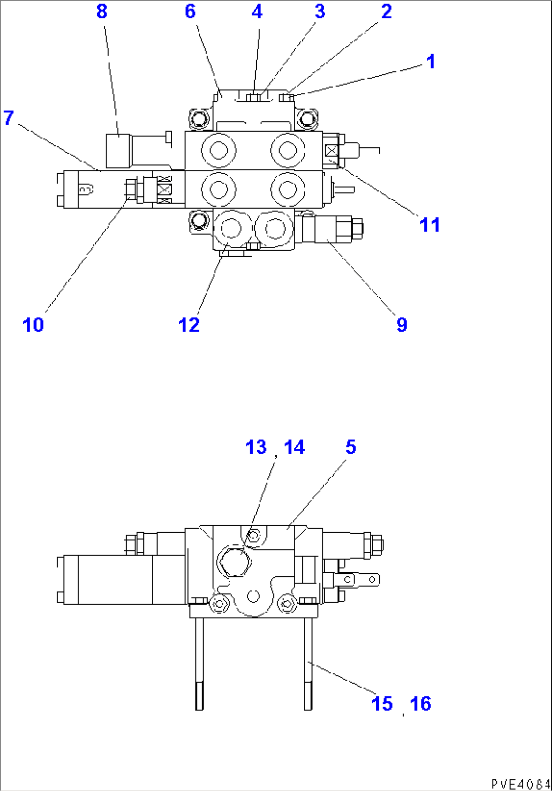 2-SPOOL CONTROL VALVE (INNER PARTS)