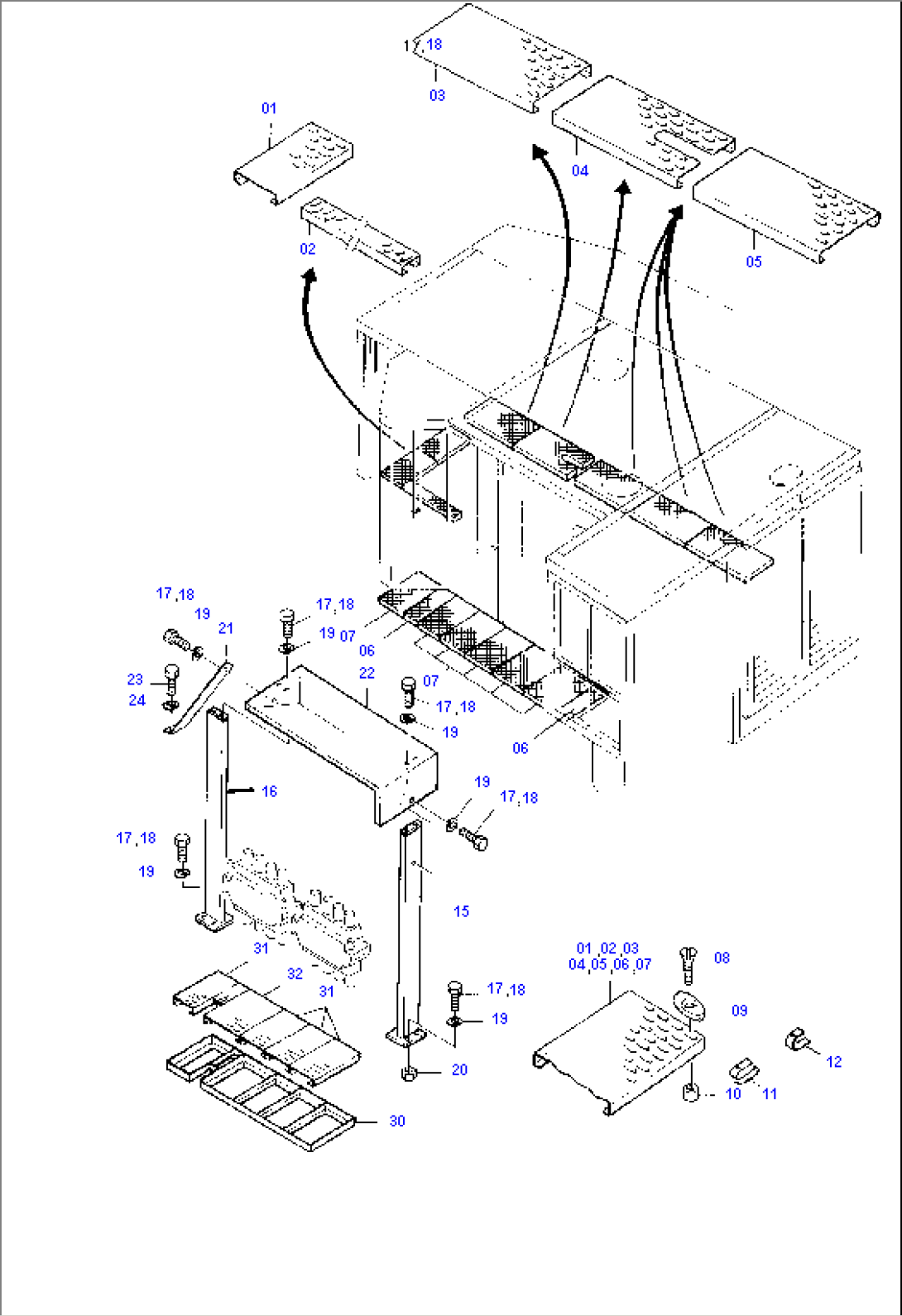 Grating (Engine and Control Blocks)