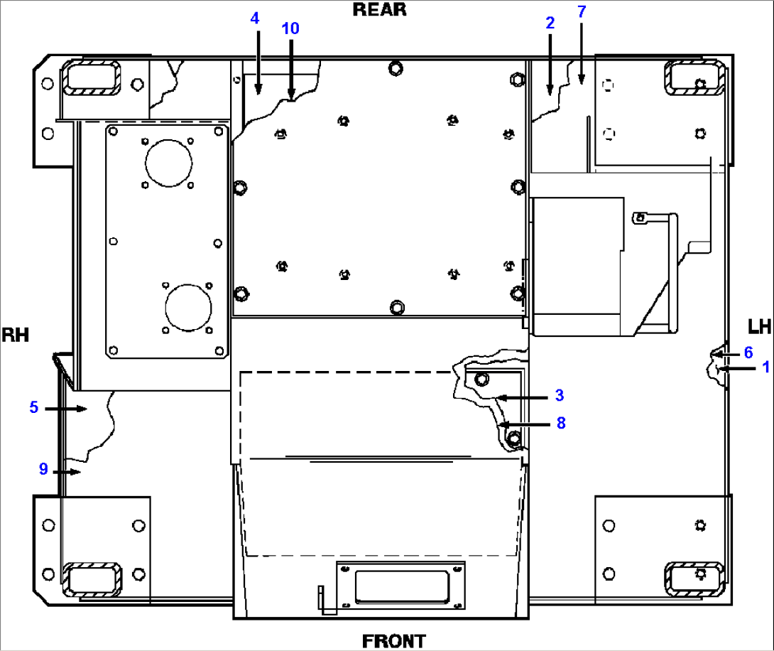 ROPS CAB FLOORMATS - P071580 AND UP