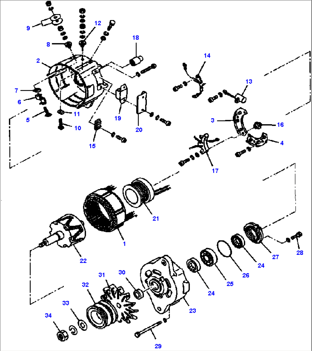 A6109-B7A3 ALTERNATOR 50 A