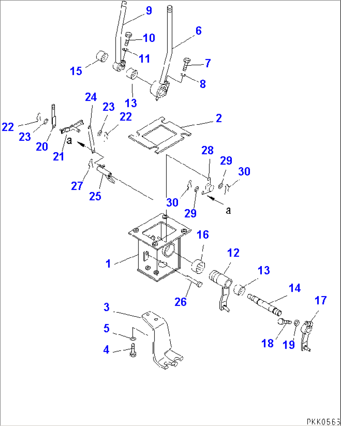 REAR WORK EQUIPMENT CONTROL (LEVER) (FOR WINCH)