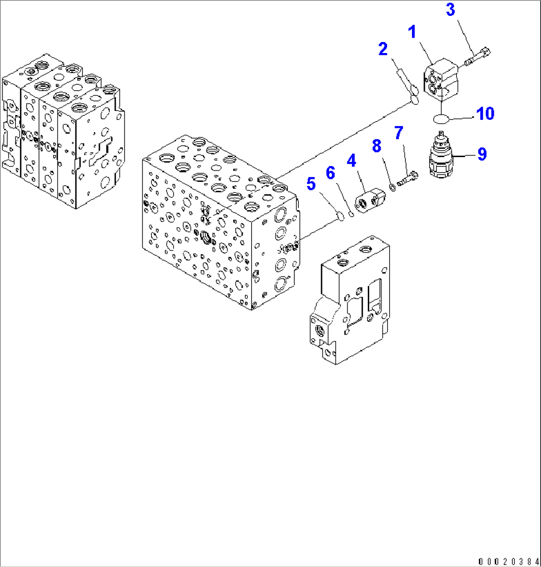 MAIN VALVE (2-ACTUATOR) (6/25)(#60001-)