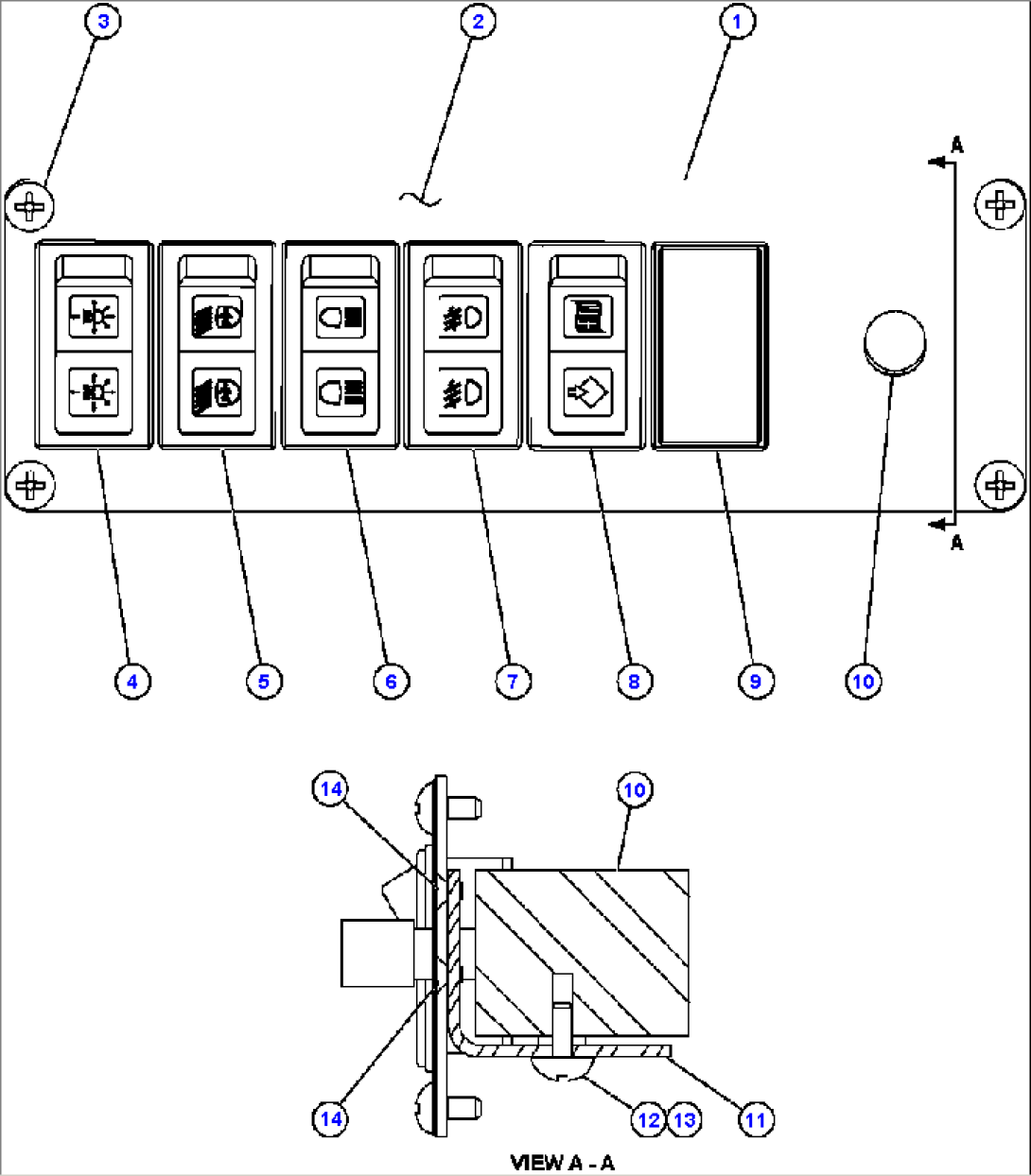 LOWER L.H. DASH MODULE