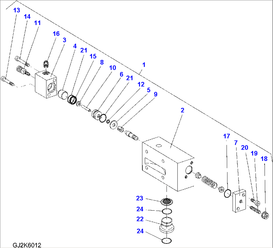 HYDRAULIC PUMP (30KM/H) (WITH SPEED CONTROL) (INNER PARTS) (8/9)