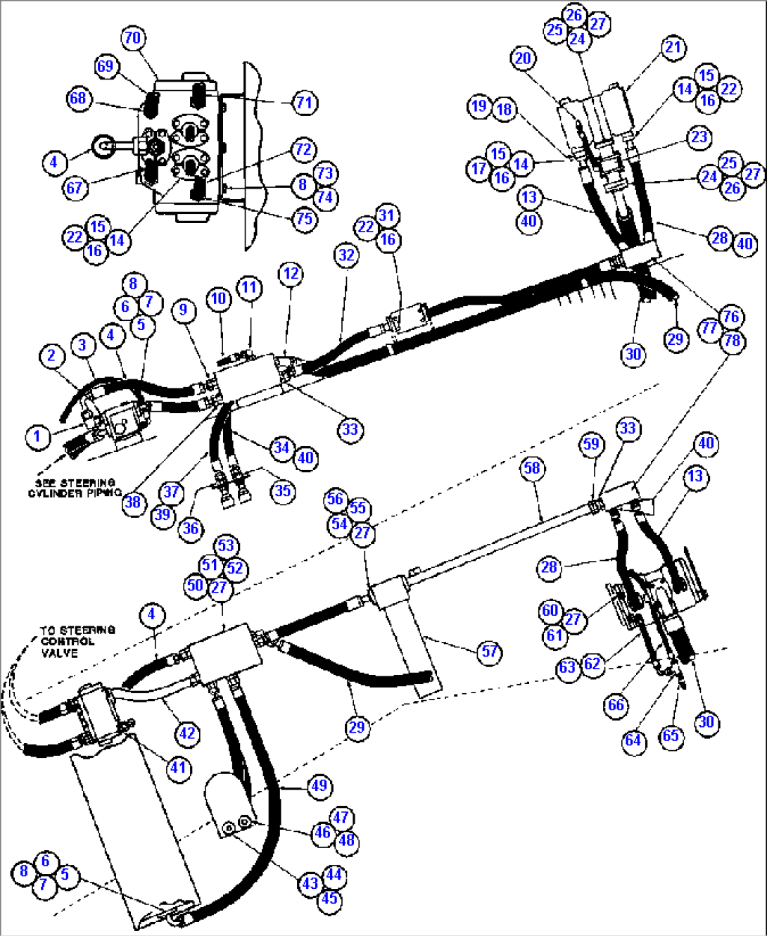 STEERING SYSTEM PIPING - 1