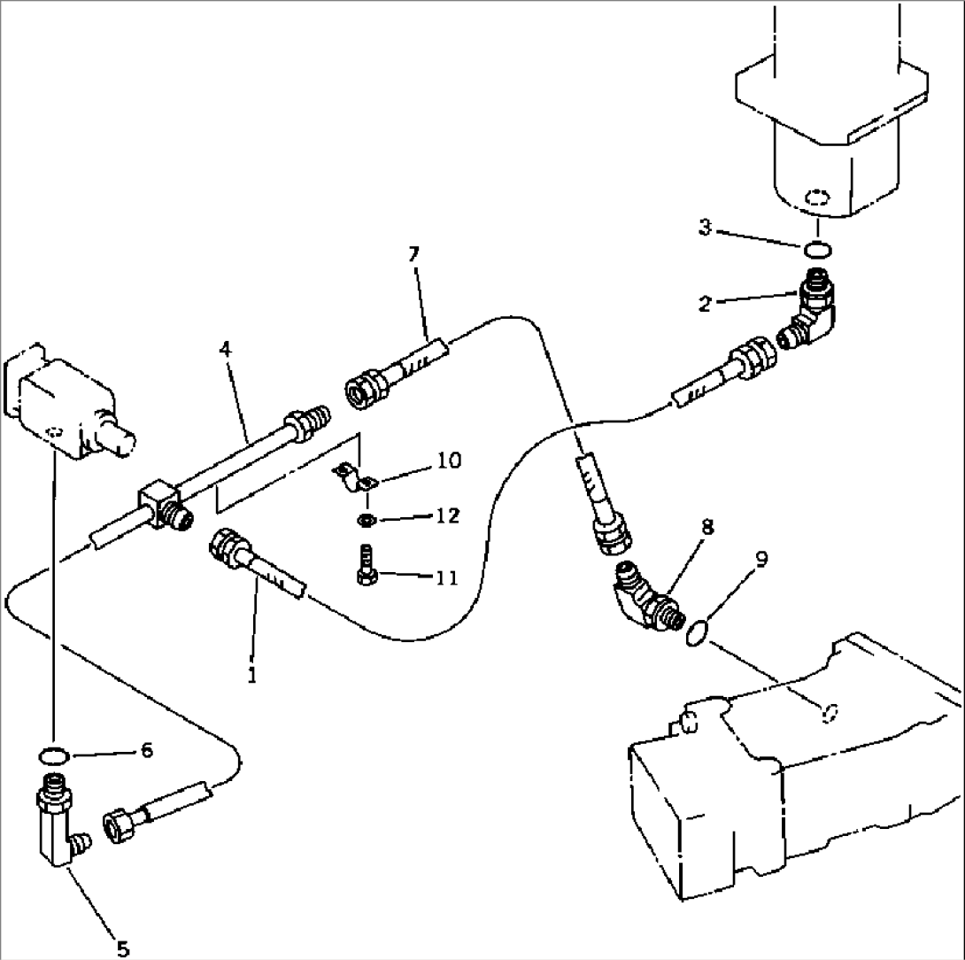 HYDRAULIC PIPING (DRAIN)(#3501-.)