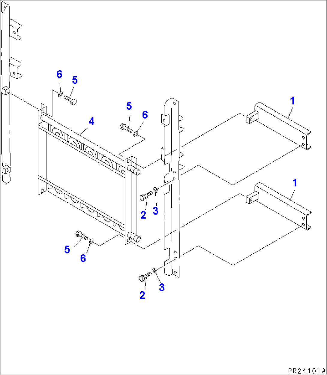 HYDRAULIC PIPING (6/7) (OIL COOLER LINE) (1/2)