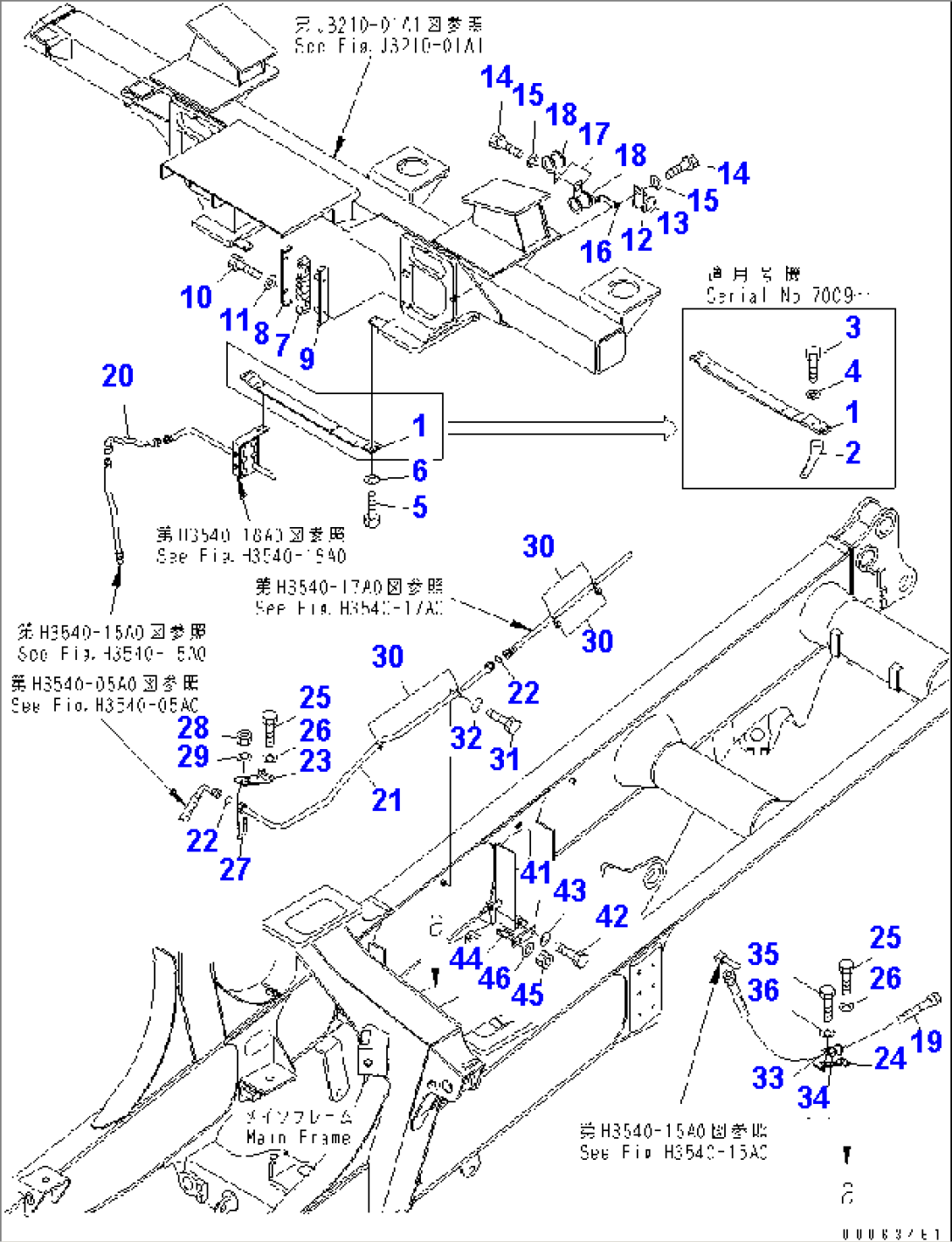 BRAKE PIPING (PIPING 2/4)(#7001-)