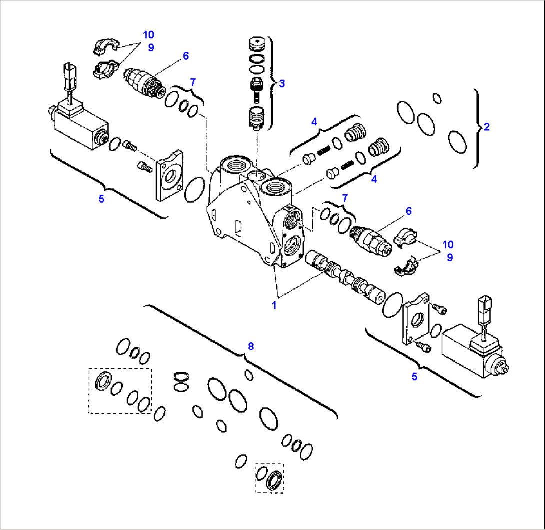 SHOVEL CONTROL VALVE (FOR BUCKET 4 IN 1) (5/5)