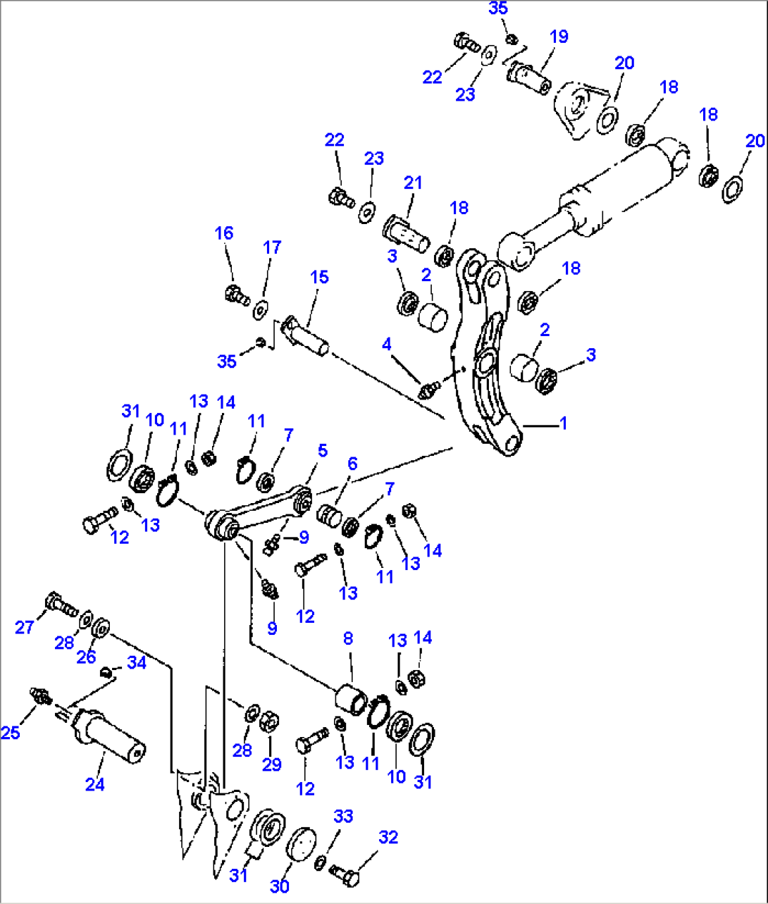 BELLCRANK ASSEMBLY FOR ALL MACHINES, EXCEPT LOAD & CARRY APPLICATION