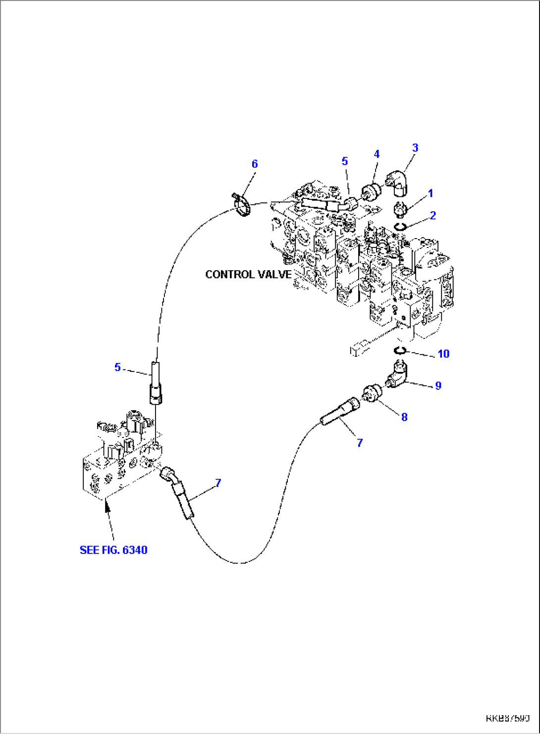 HYDRAULIC PIPING (BUCKET 4 IN 1 LINE)