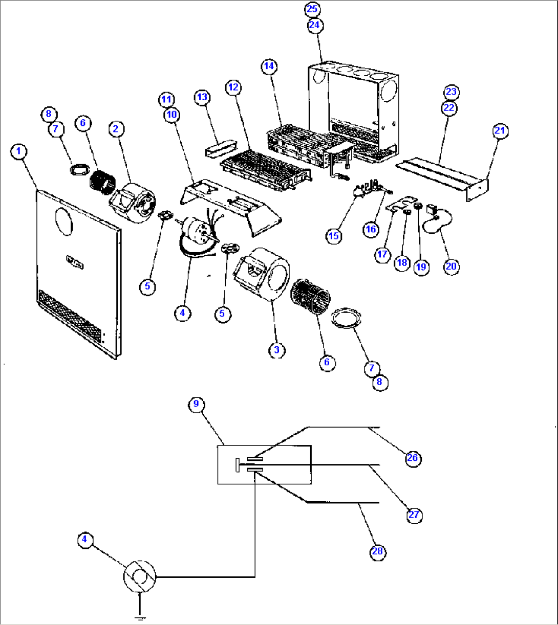 HEATER ASSM/AIR C KIT (PB5842-1/PB4082-2)