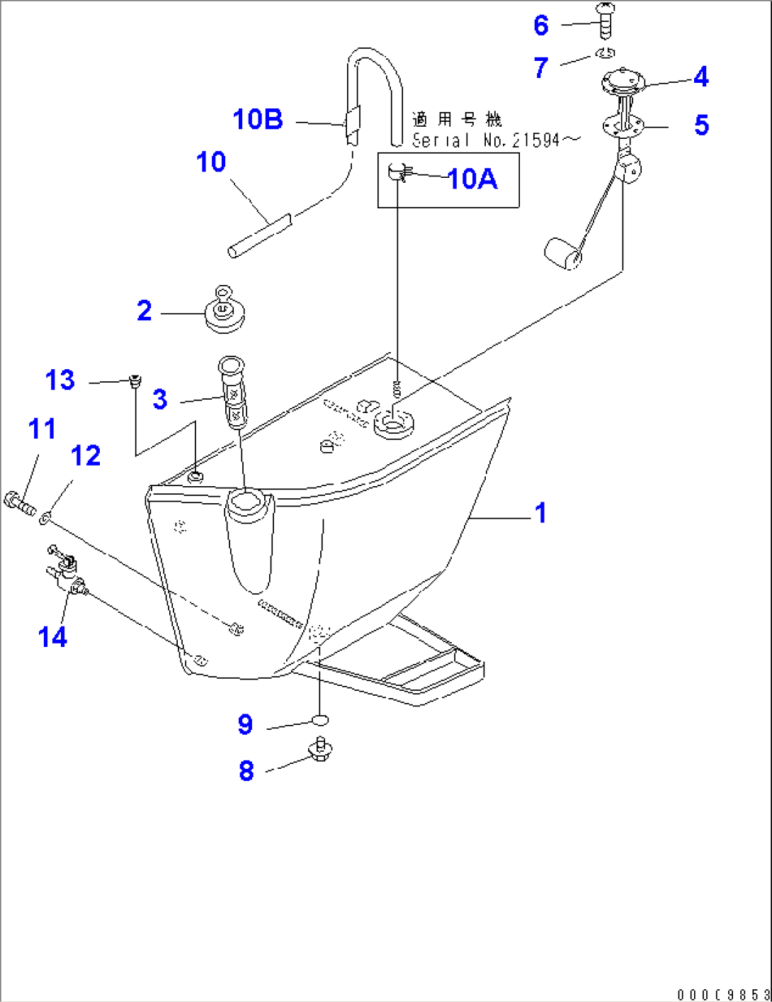 FUEL TANK(#21308-22999)