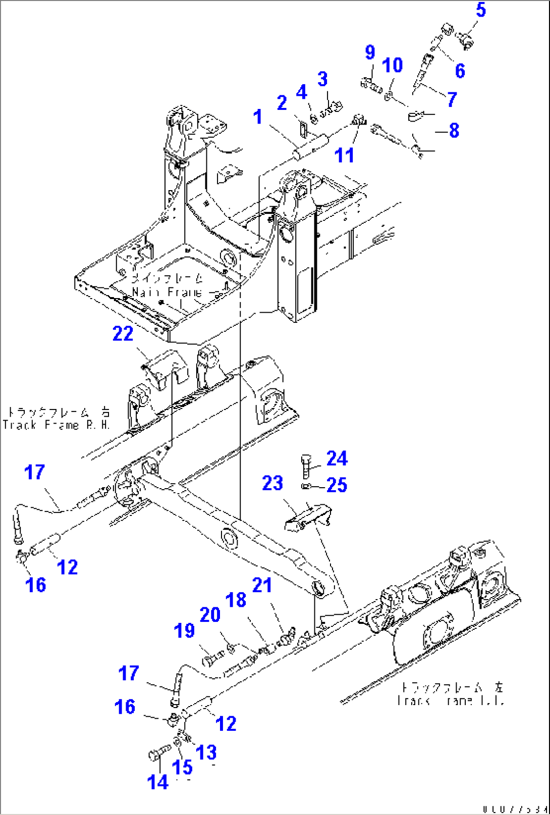 EQUALIZER BAR AND PIVOT SHAFT MOUNTING PIN