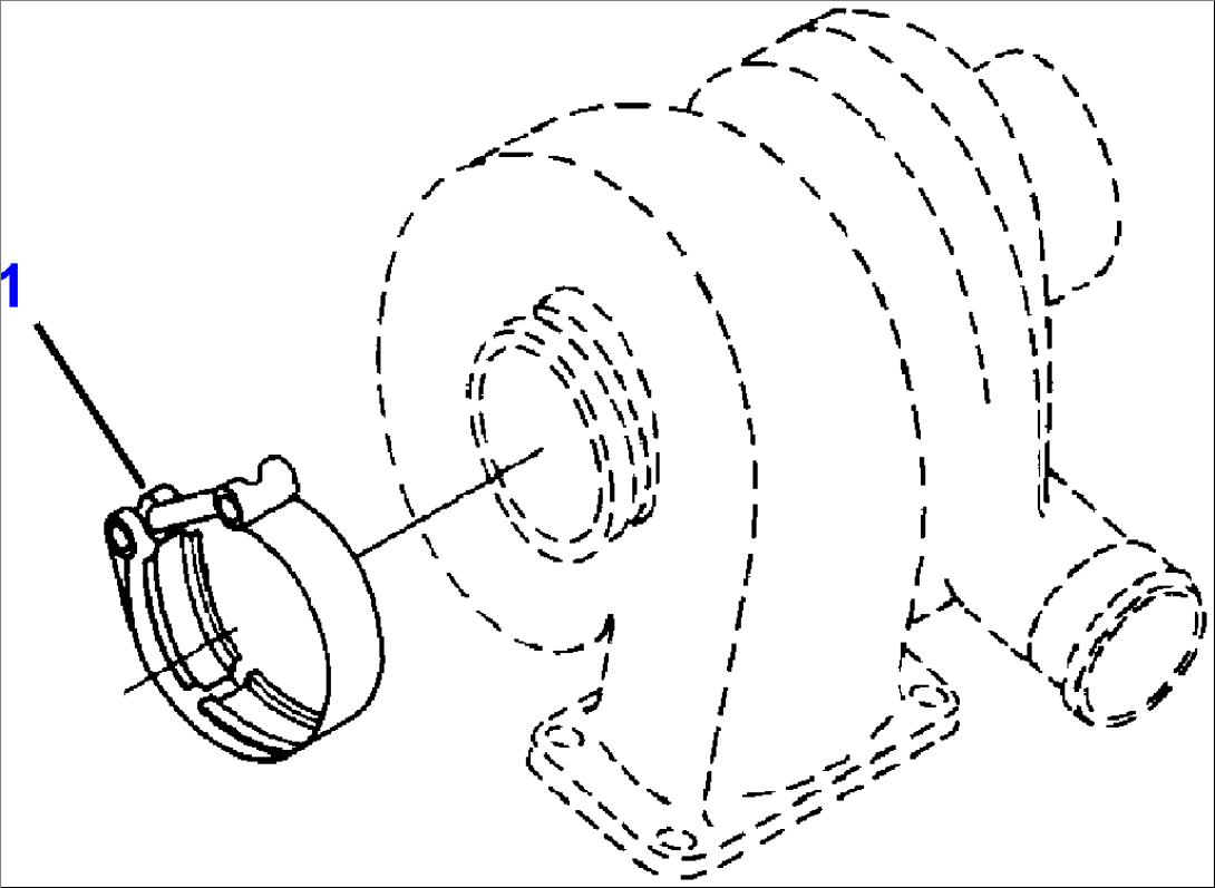 FIG. A1531-02A0 TURBOCHARGER EXHAUST CONNECTION