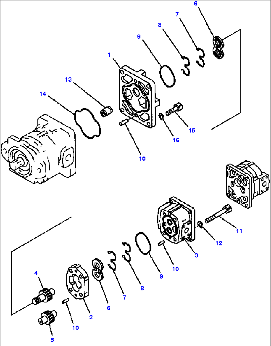 FIG. H0210-01B1 PUMP ASSEMBLY (2/3) - SAR80+80+8