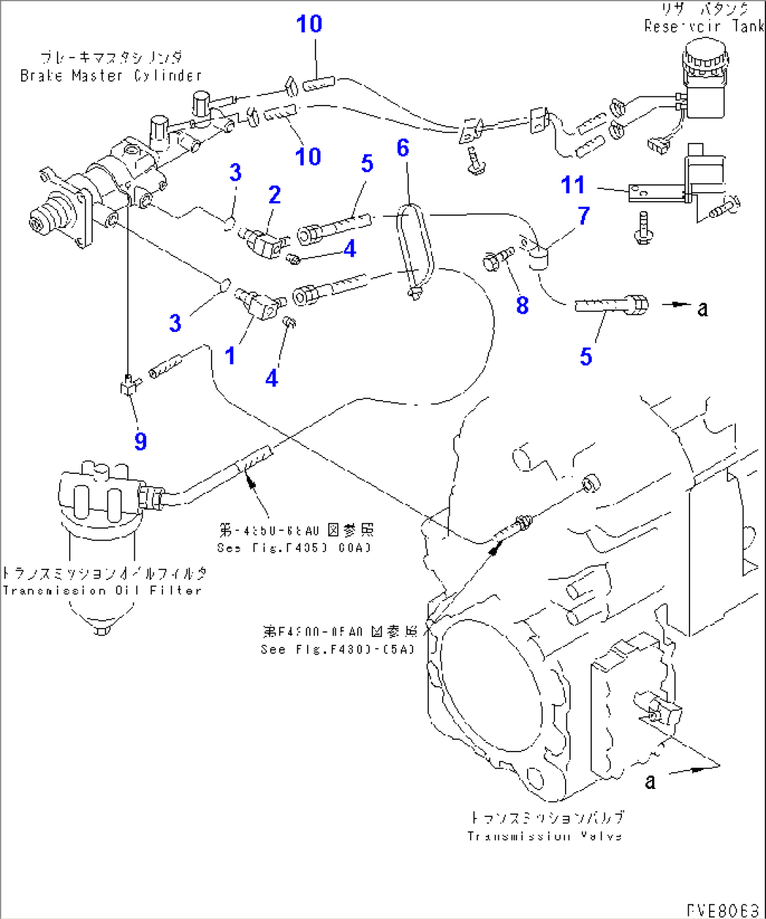 BRAKE CONTROL (TRANSMISSION AND RESERVOIR TANK LINE)