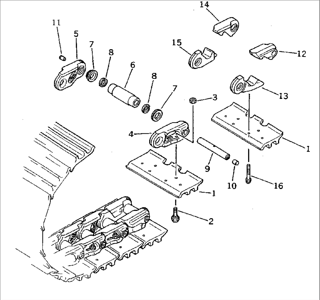 TRACK SHOE (LUBRICATE TYPE) (TRIPLE GROUSER)