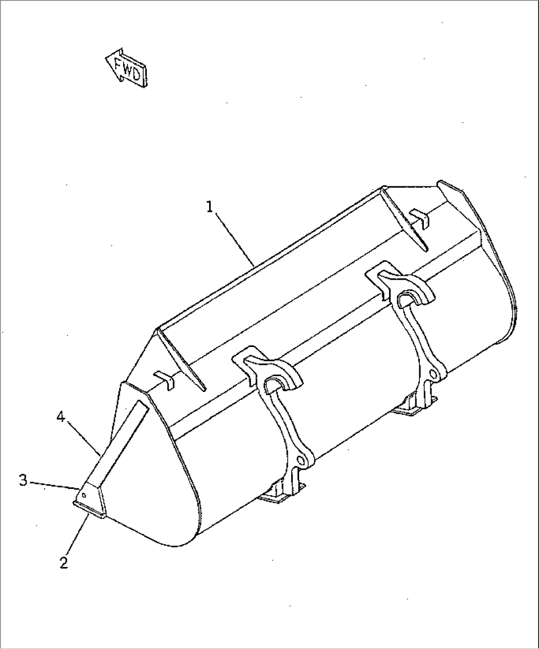 BUCKET¤ 1.2M3 (FOR MULTI COUPLER)(#10001-.)