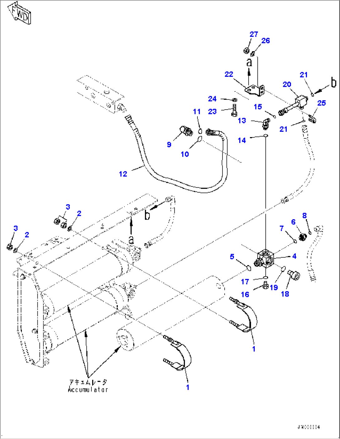 Brake Piping, Accumulator Piping (1/3) (#30001-)
