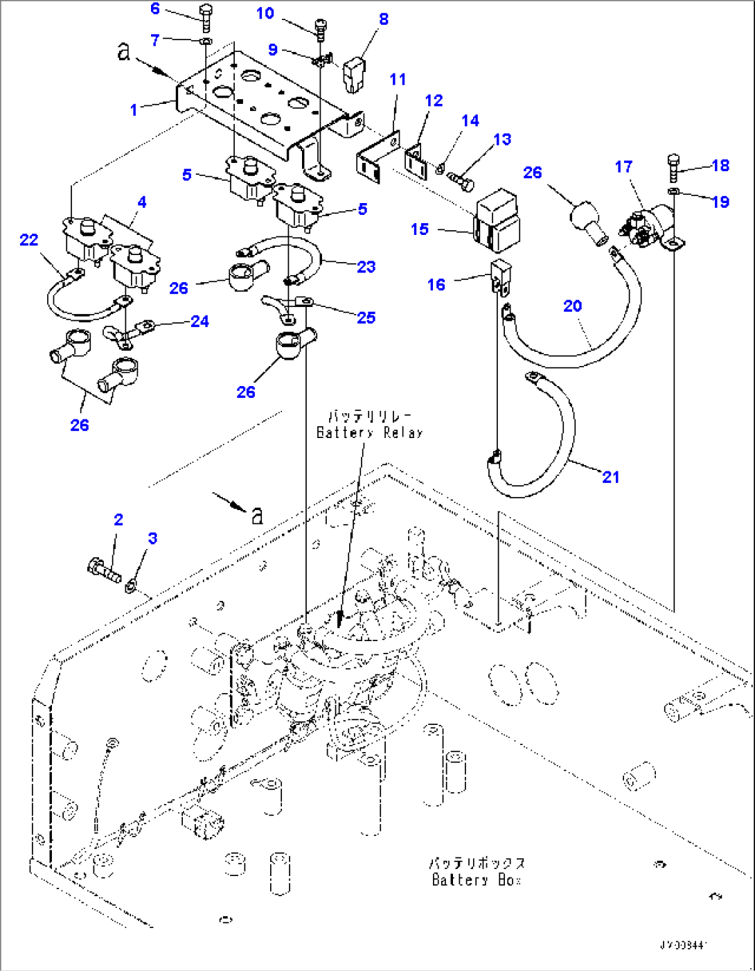 Battery Box, Battery Relay (#30001-)