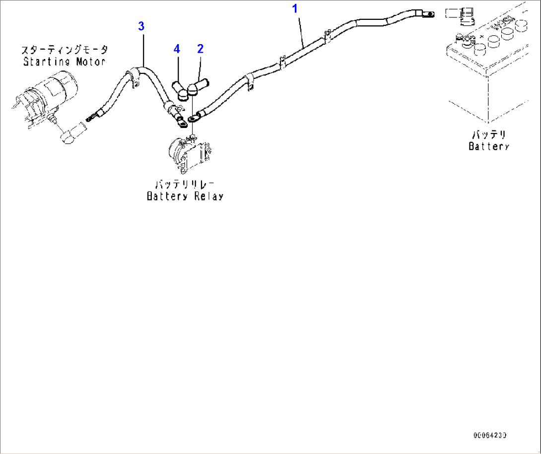 Rear Electric Wiring Harness, Battery Box Wiring Harness (#75750-)