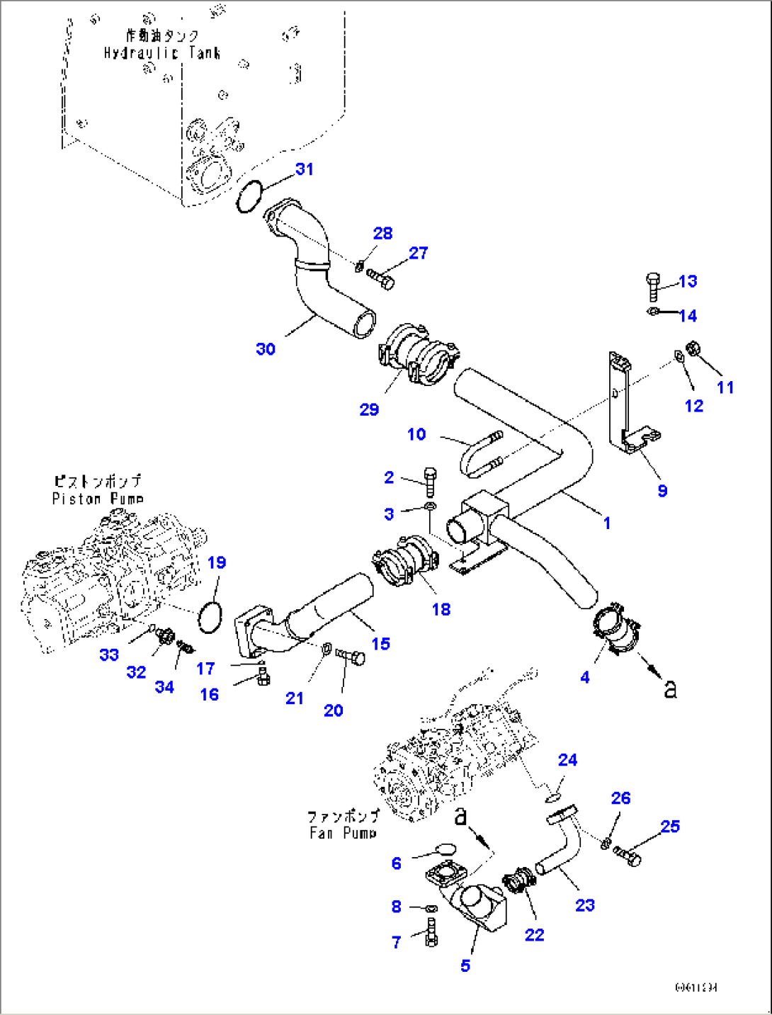 Hydraulic Pump Piping, Suction Piping (#30147-)