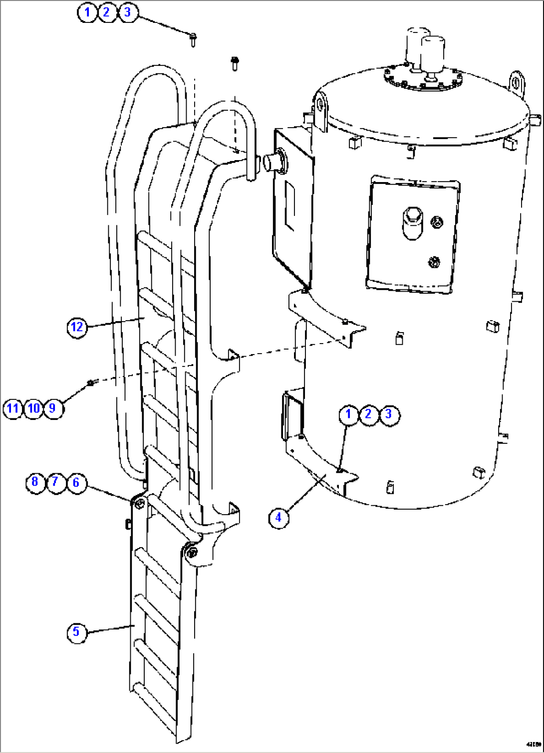 HYDRAULIC TANK LADDER INSTALLATION