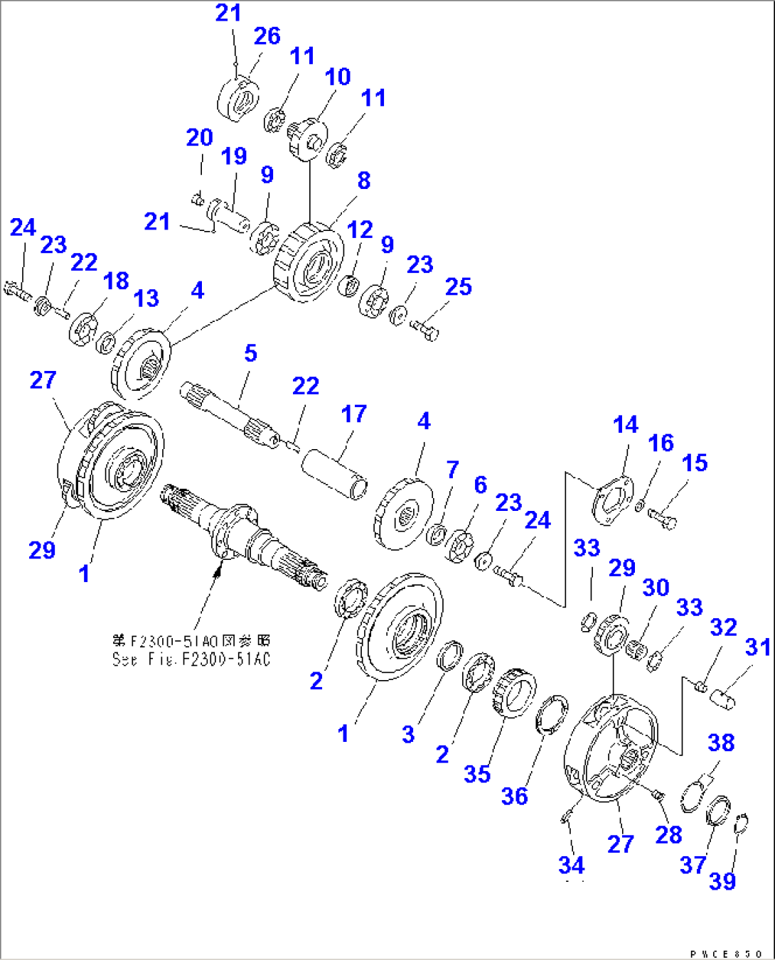 H.S.S (GEAR AND SHAFT)(#60884-65000)