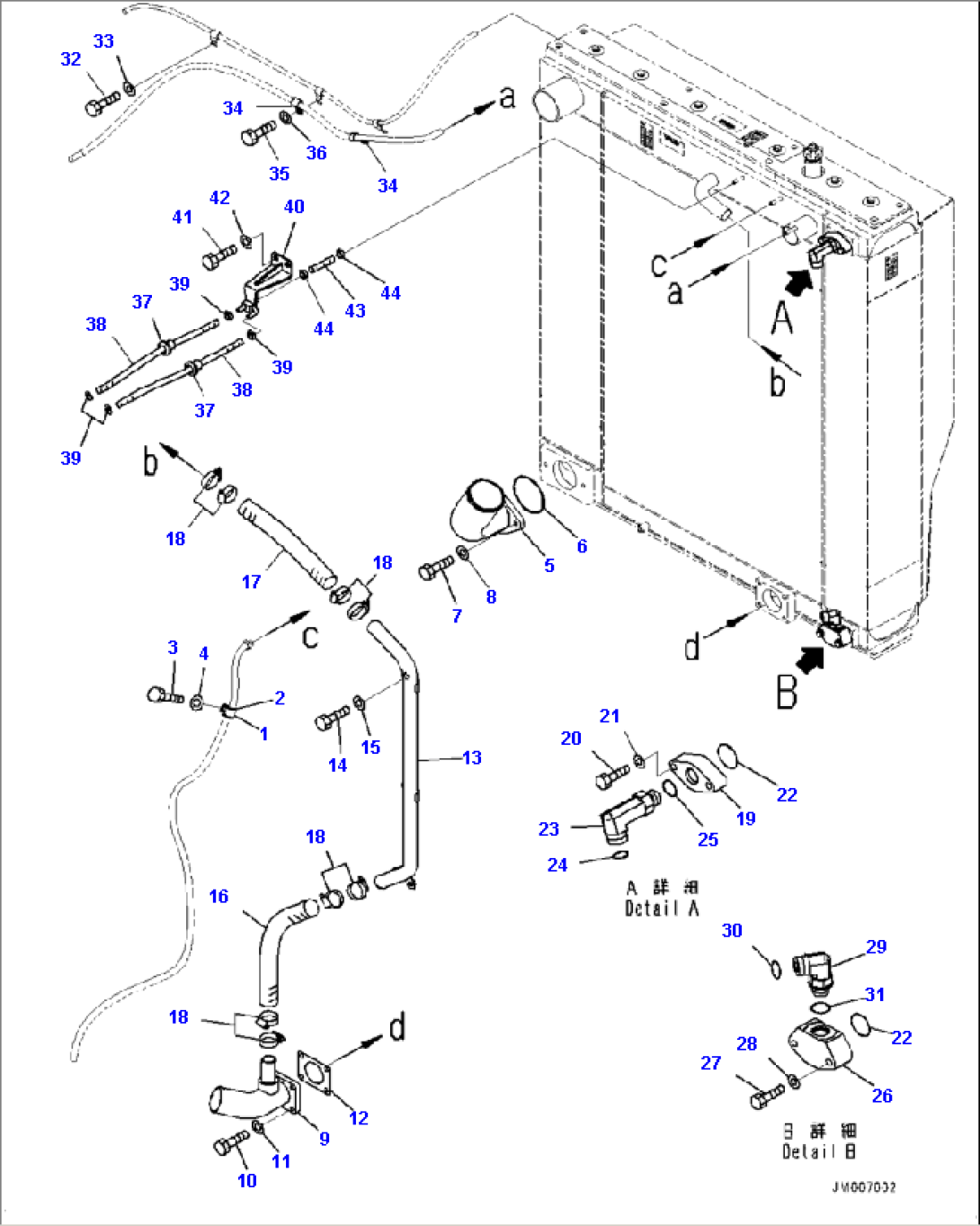 C0110-001002 RADIATOR PIPING (1/4)