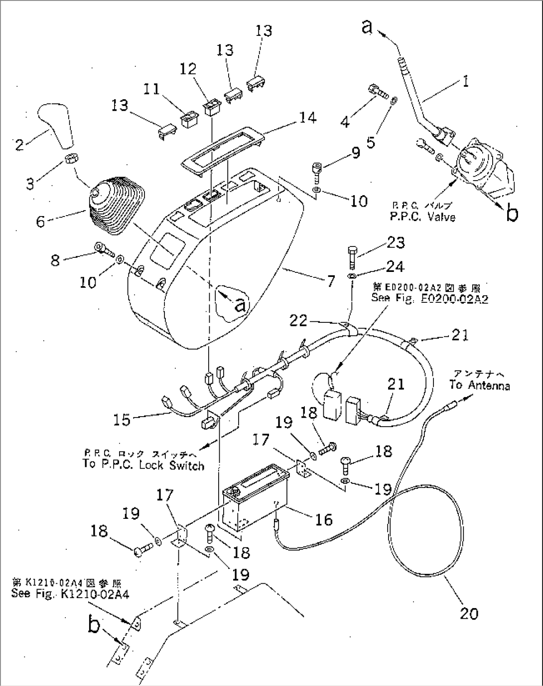 LEFT STAND (LEVER¤ COVER AND HARNESS)(#83952-94998)