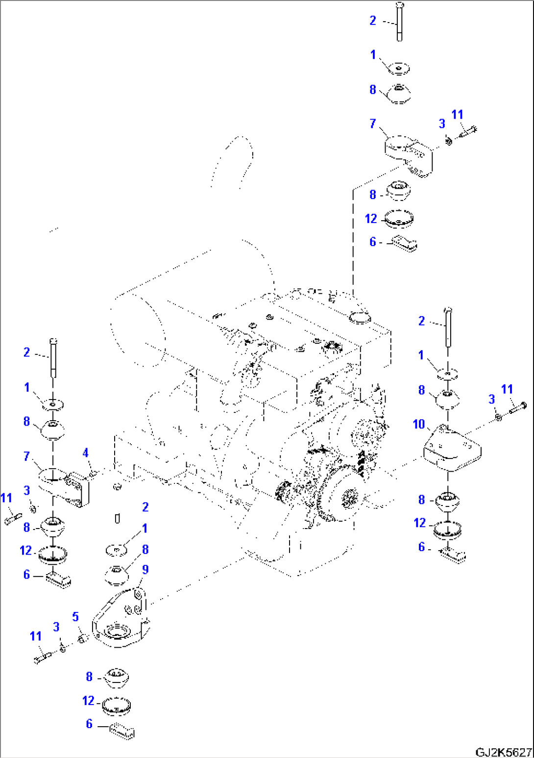 ENGINE MOUNTING PARTS