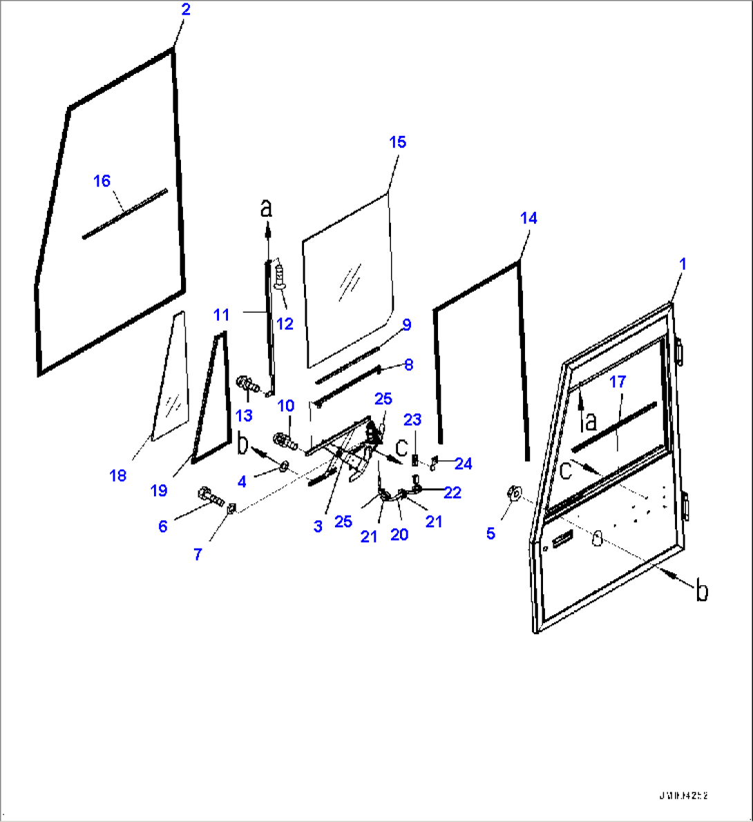 Cab, Door, L.H. (#7405-)