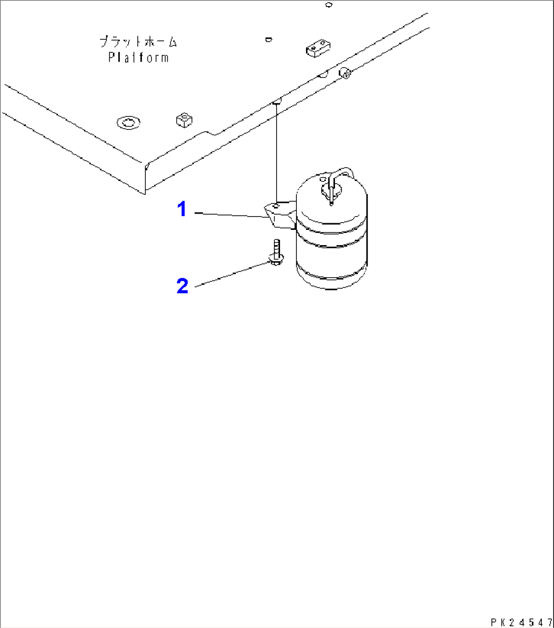 COOLANT RESERVE TANK(#1001-1600)
