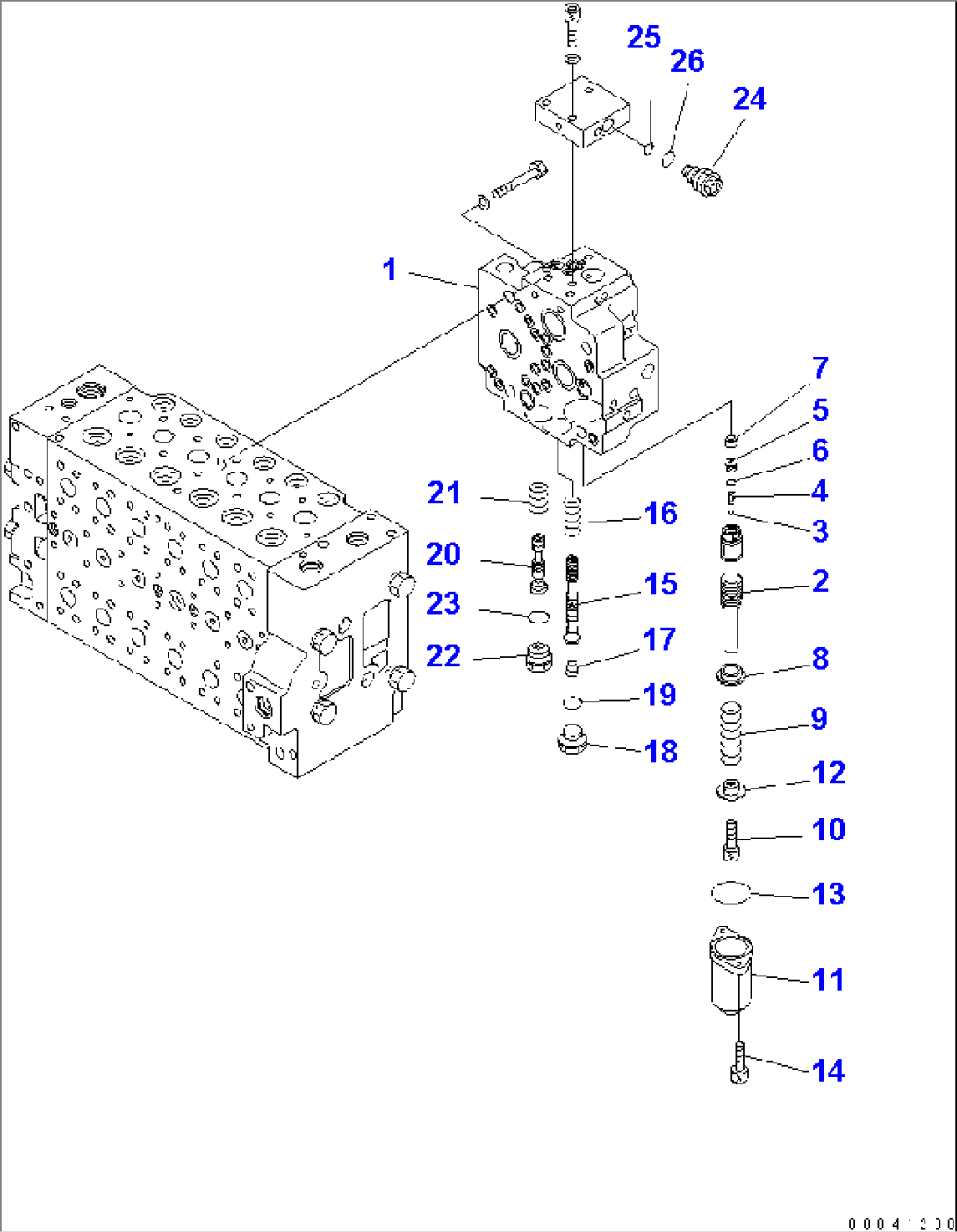 MAIN VALVE (12/13)(#30001-)