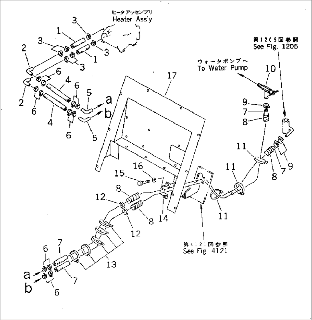 CAR HEATER (FOR WITH ROOF DOOR TYPE CAB) (2/4)
